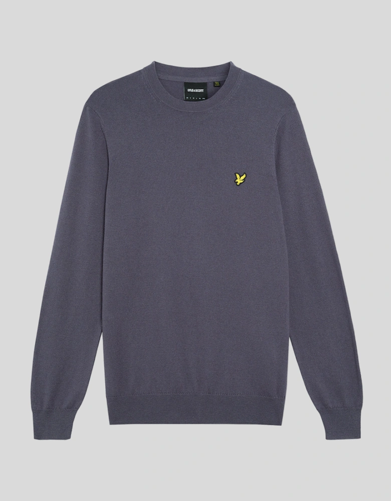Cotton Merino Crew Neck Jumper