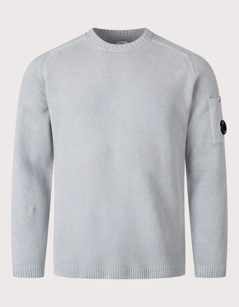 Cotton Chenille Crewneck Lens Jumper