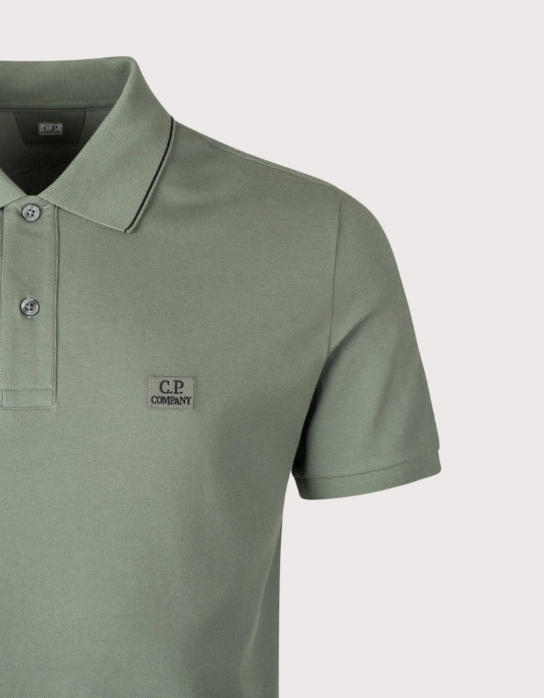 Stretch Piqué Logo Polo Shirt