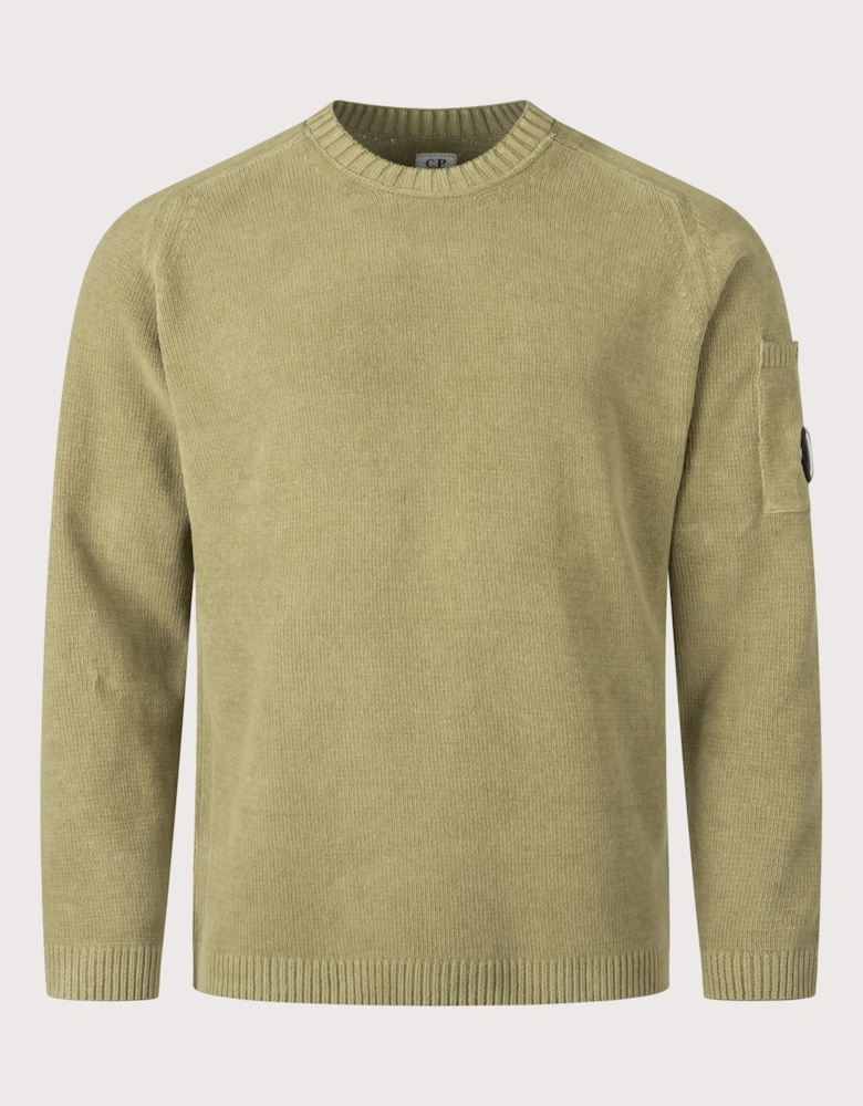 Cotton Chenille Crewneck Lens Jumper
