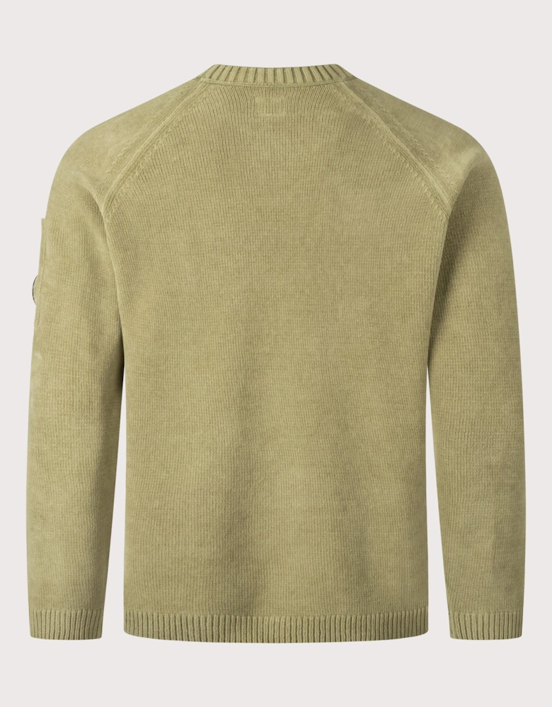 Cotton Chenille Crewneck Lens Jumper