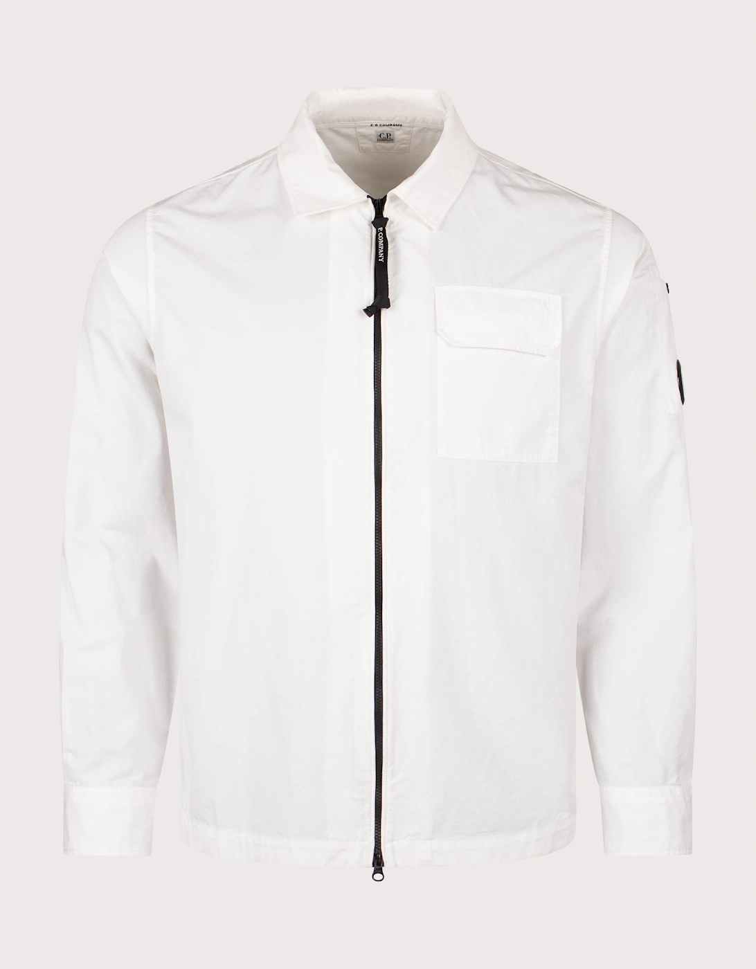 Organic Gabardine Zipped Lens Overshirt