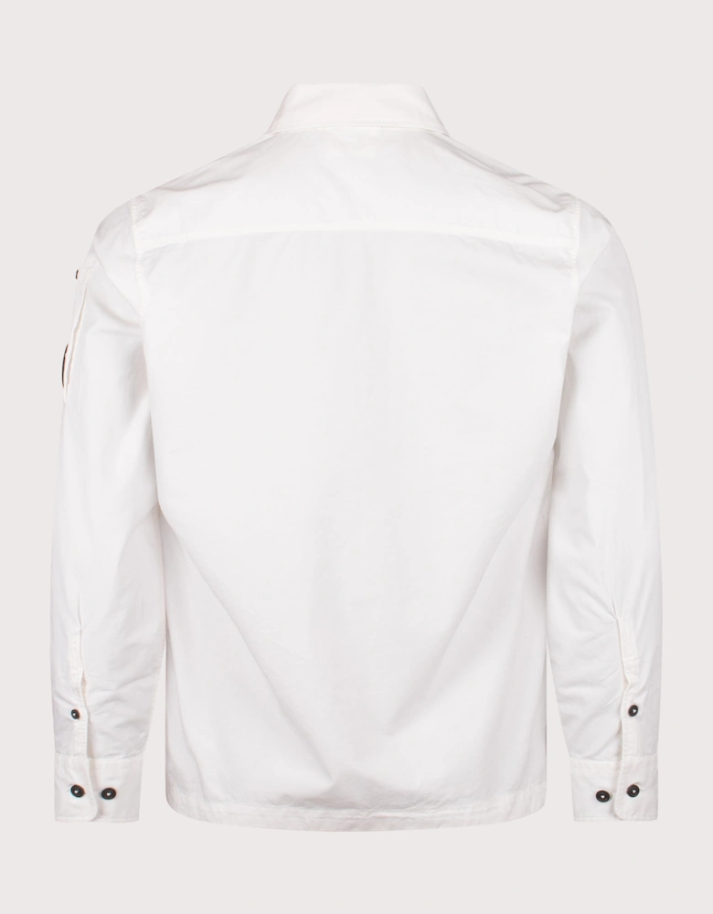 Organic Gabardine Zipped Lens Overshirt