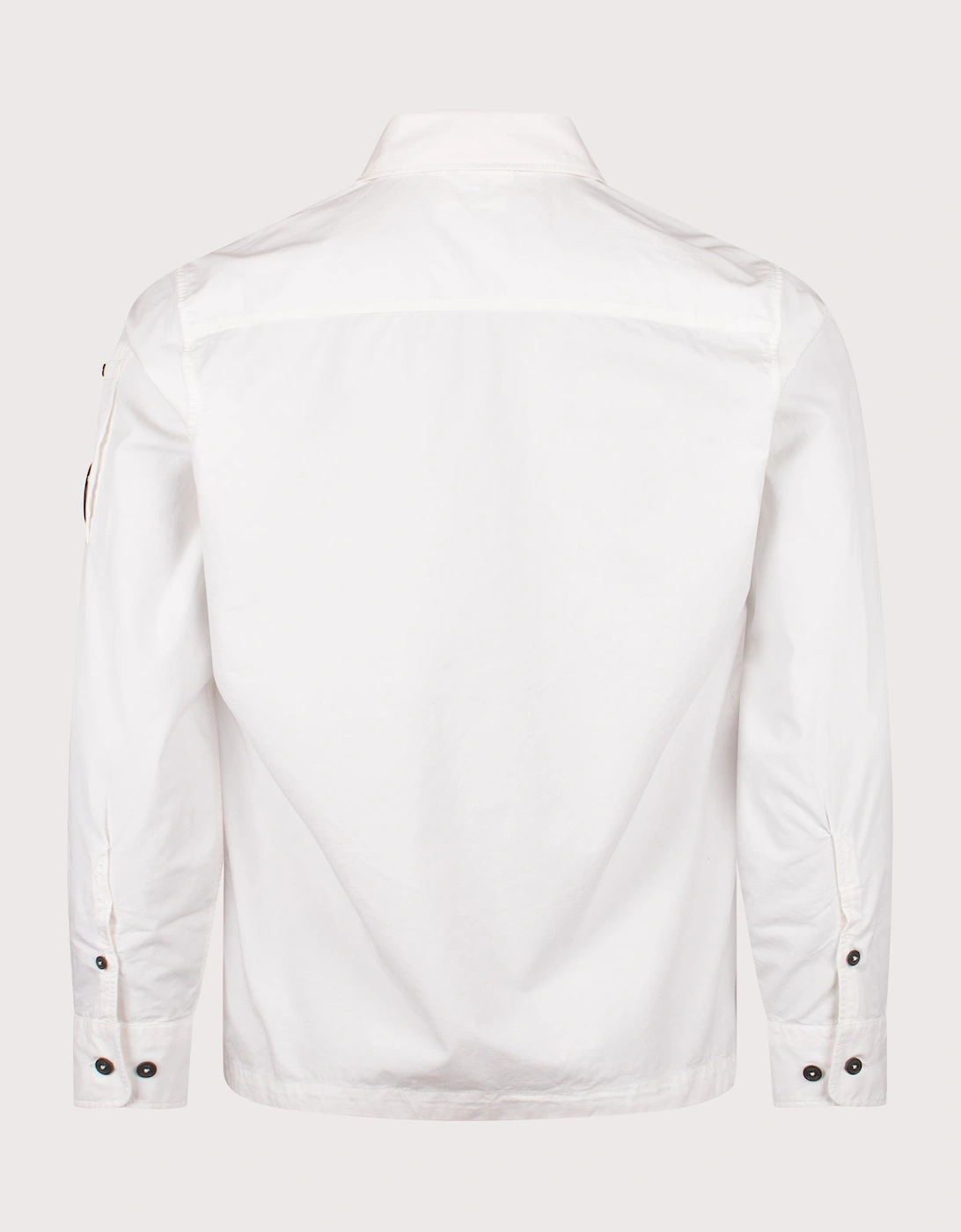 Organic Gabardine Zipped Lens Overshirt