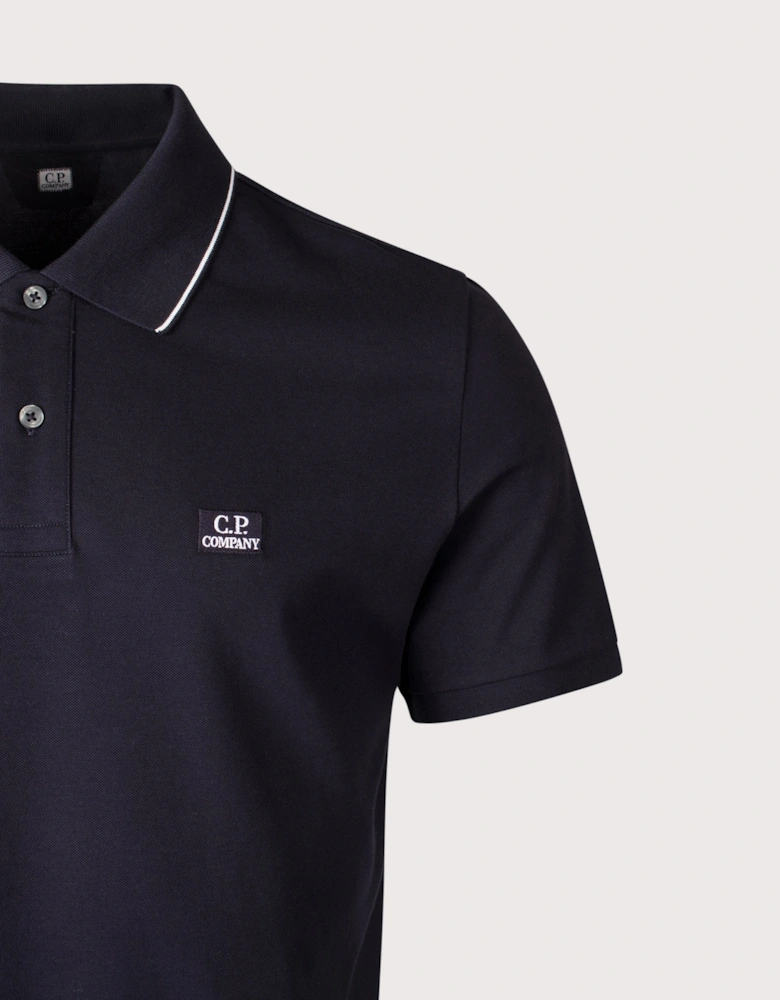 Stretch Piqué Logo Polo Shirt