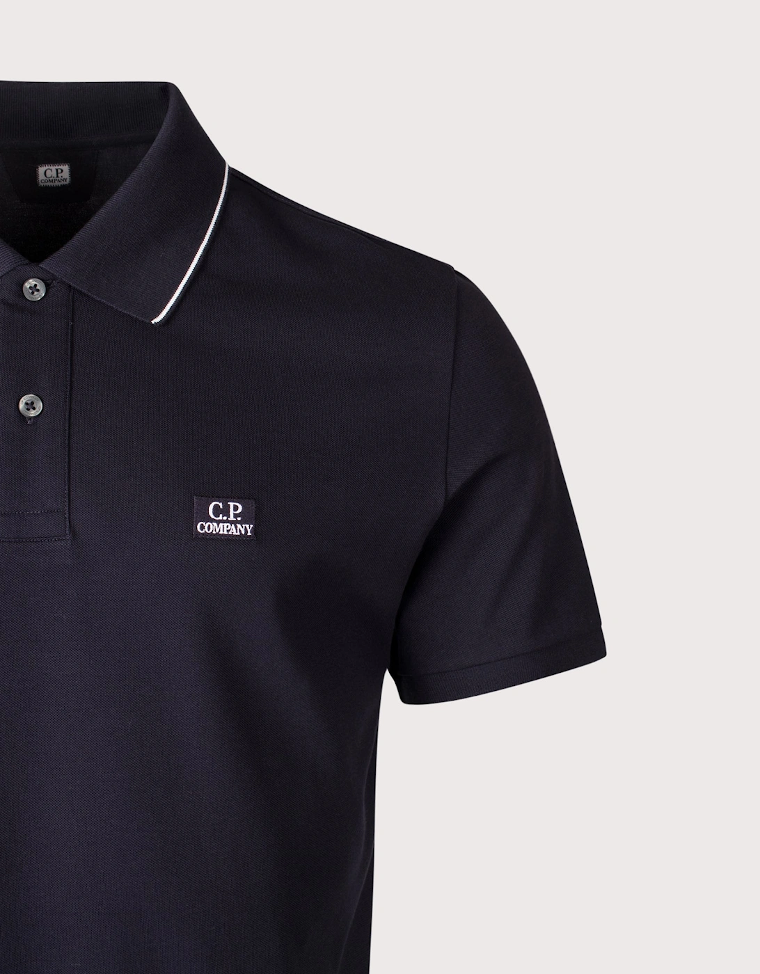Stretch Piqué Logo Polo Shirt