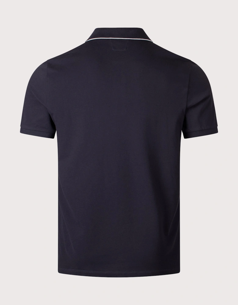 Stretch Piqué Logo Polo Shirt