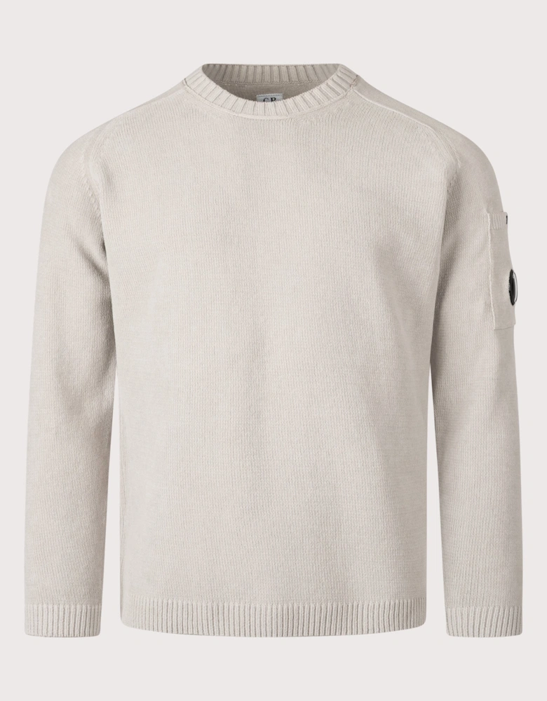 Cotton Chenille Crewneck Lens Jumper