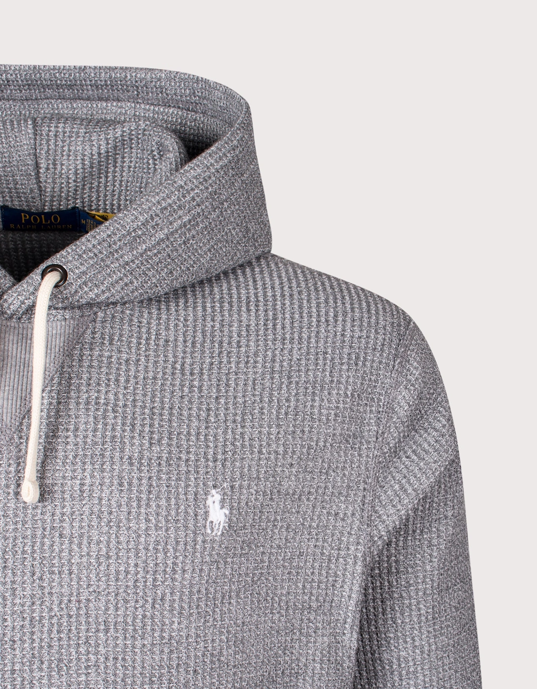 Waffle Knit Fleece Lined Hoodie