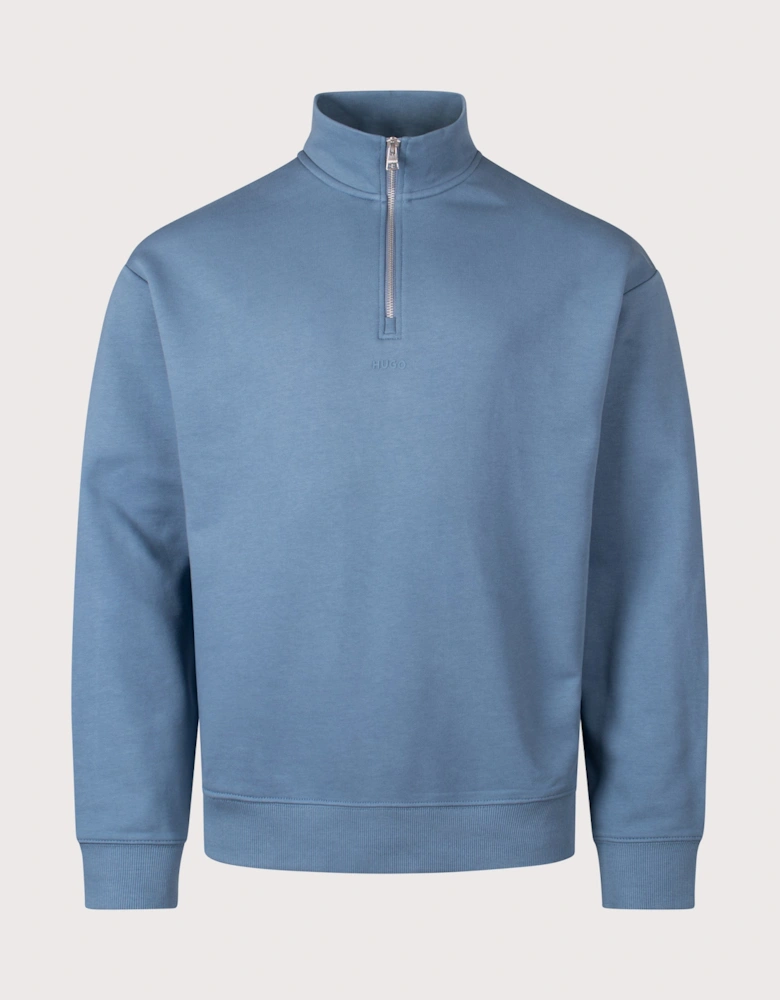 Relaxed Fit Durty244 Quarter Zip Sweatshirt