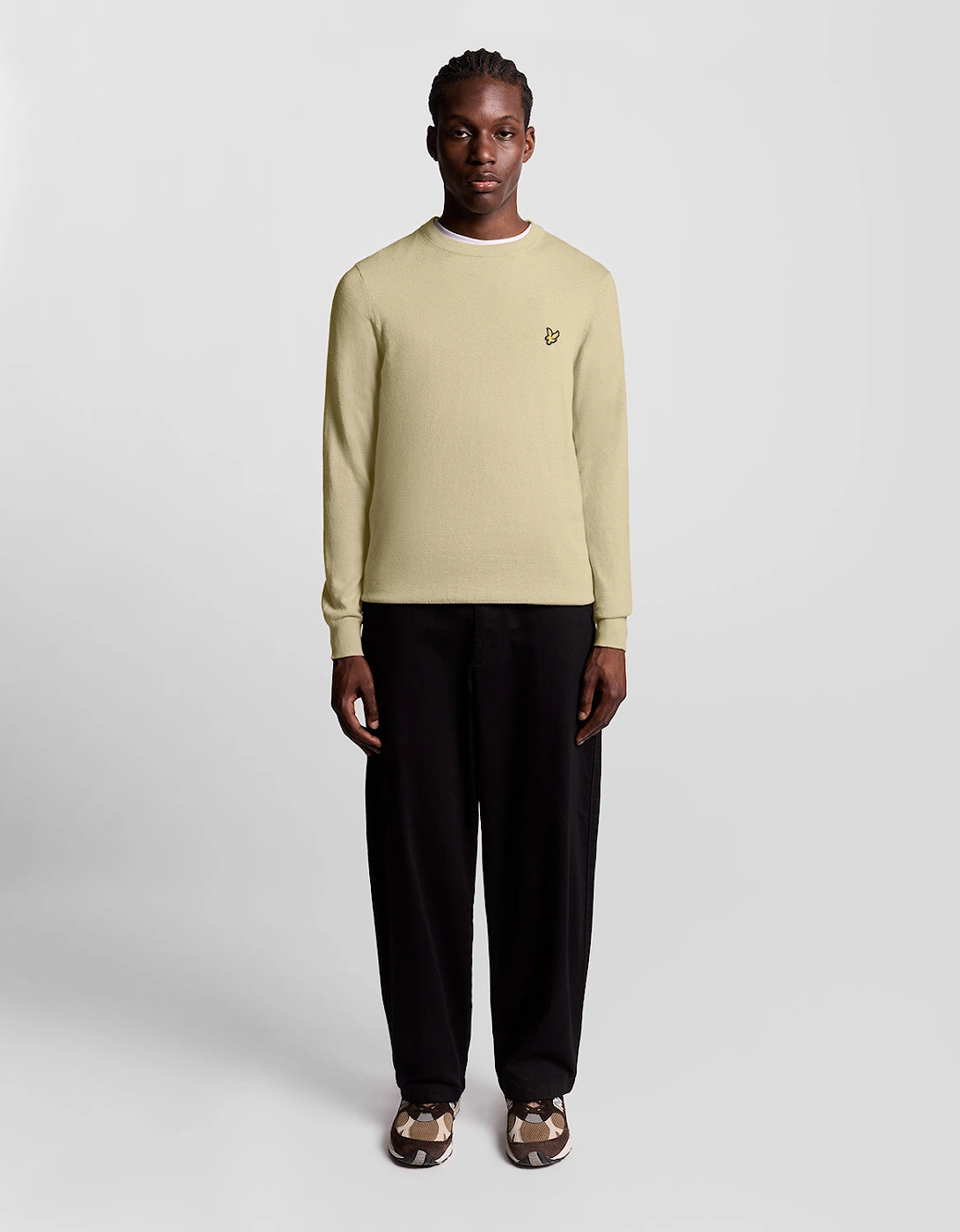 Cotton Merino Crew Neck Jumper