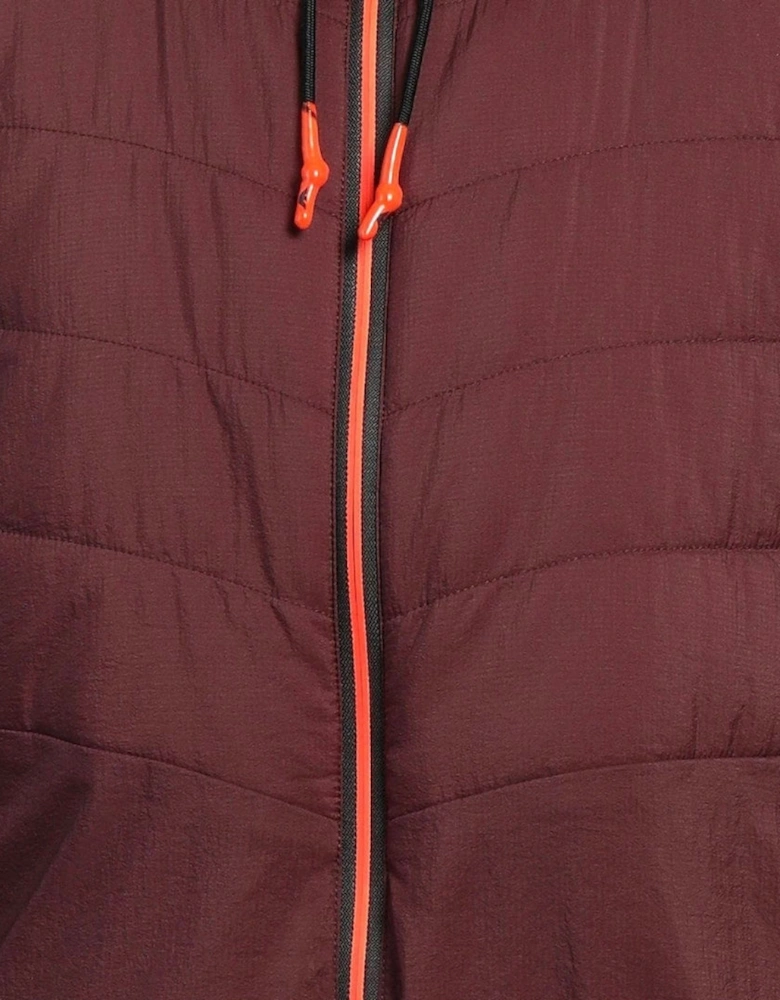 EA7 Lightweight Hooded Bitter Chocolate Bomber Jacket