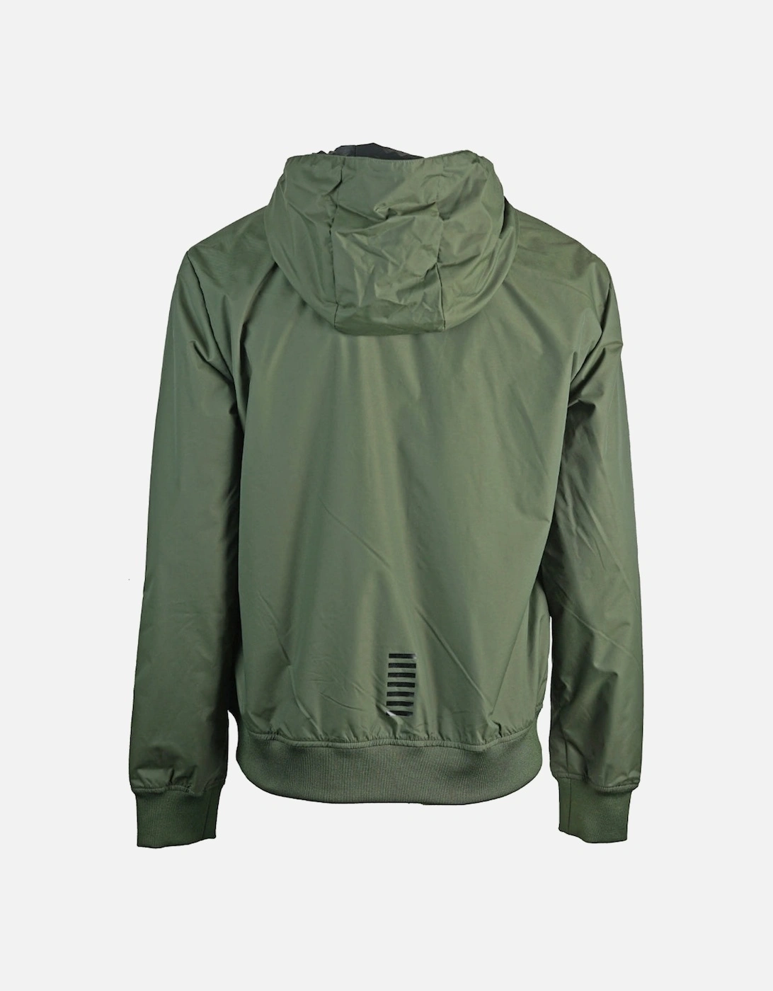 Green Hooded Bomber Jacket