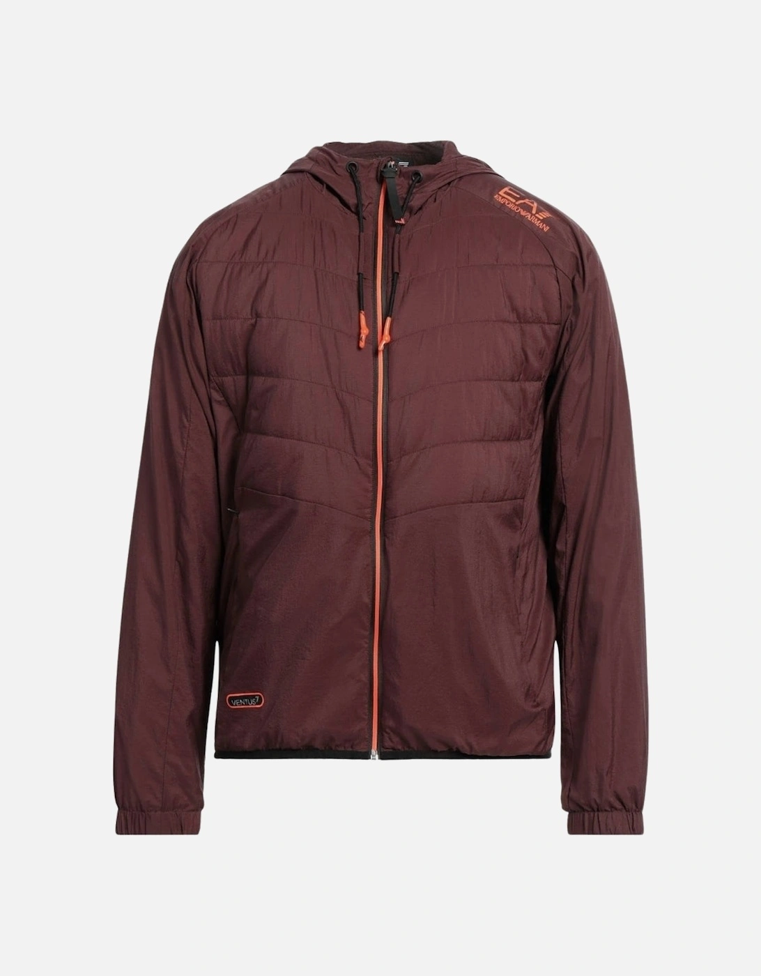 EA7 Lightweight Hooded Bitter Chocolate Bomber Jacket, 5 of 4