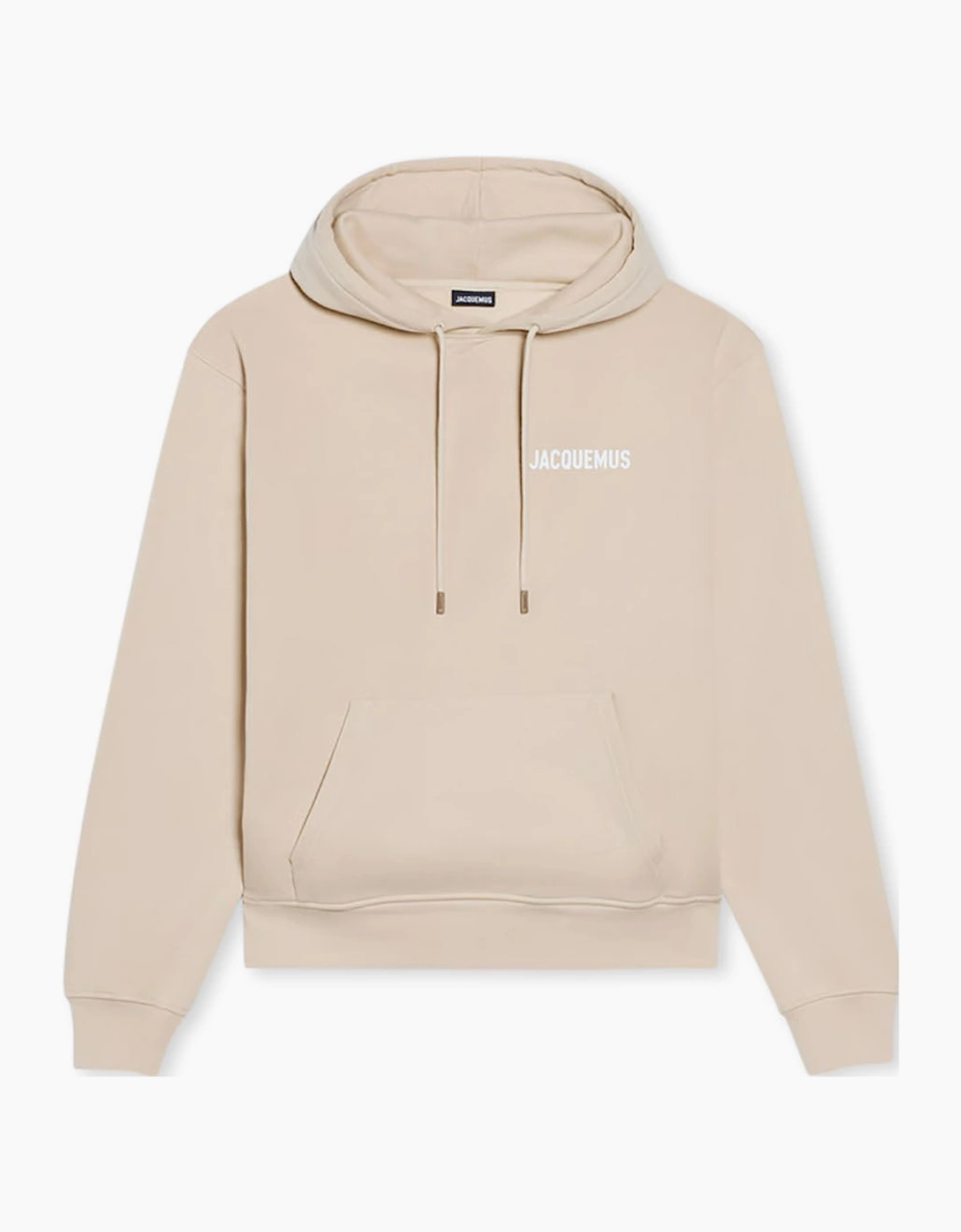Jacquemus Men's Cream Beige Le Sweatshirt Logo Hoodie - Size: 36