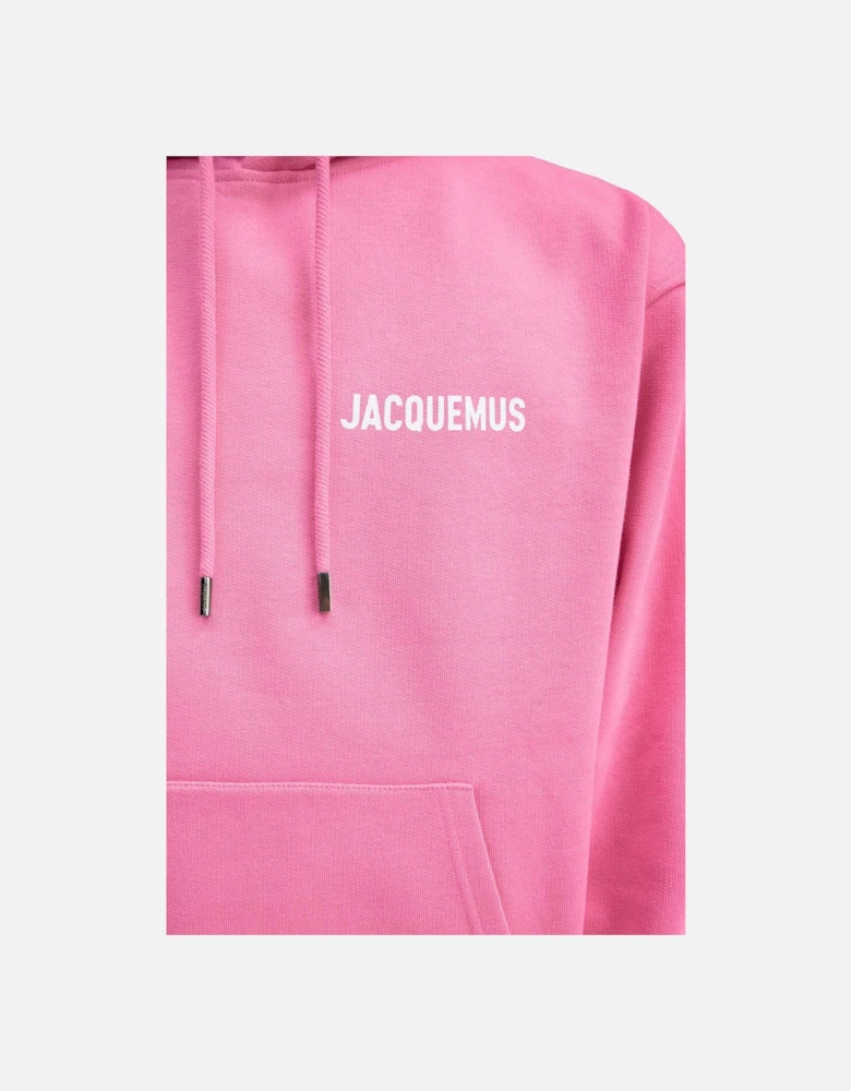 Men's Pink Gros Grain Patch Logo La Casa Hoodie