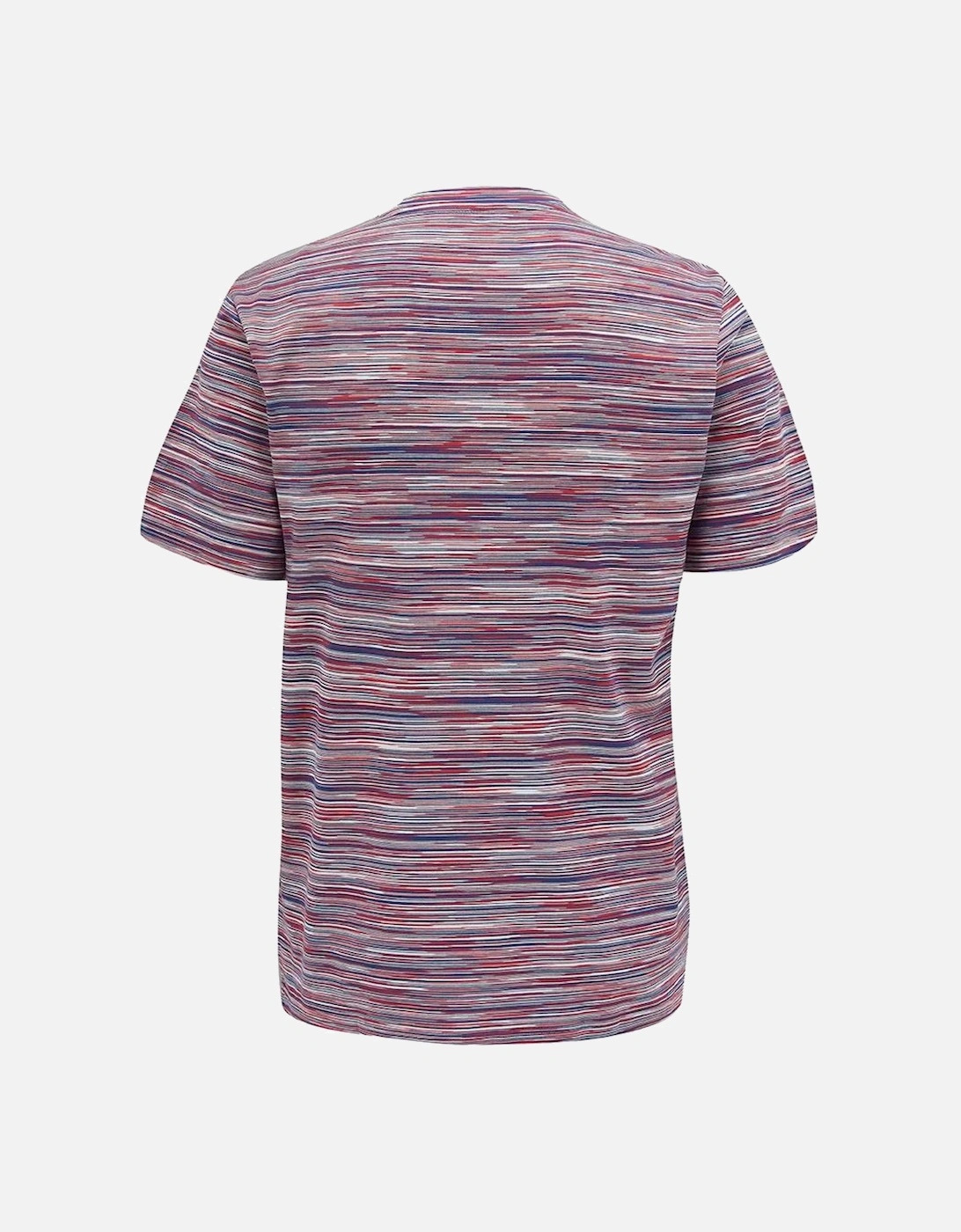 Distorted Cotton Logo T-Shirt Red