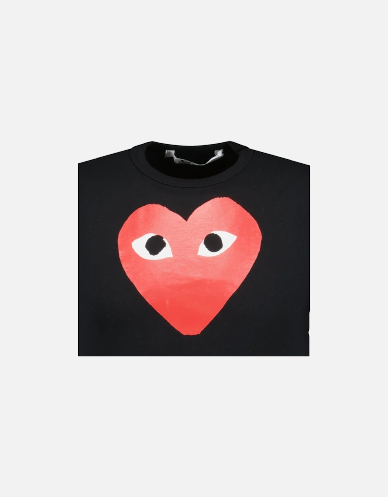 Play Red Heart T-Shirt Black
