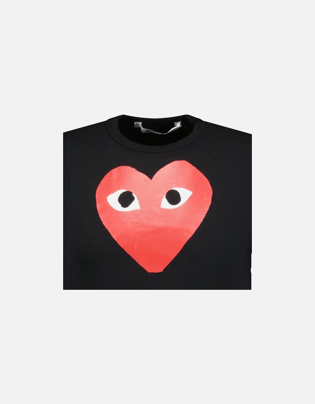 Play Red Heart T-Shirt Black