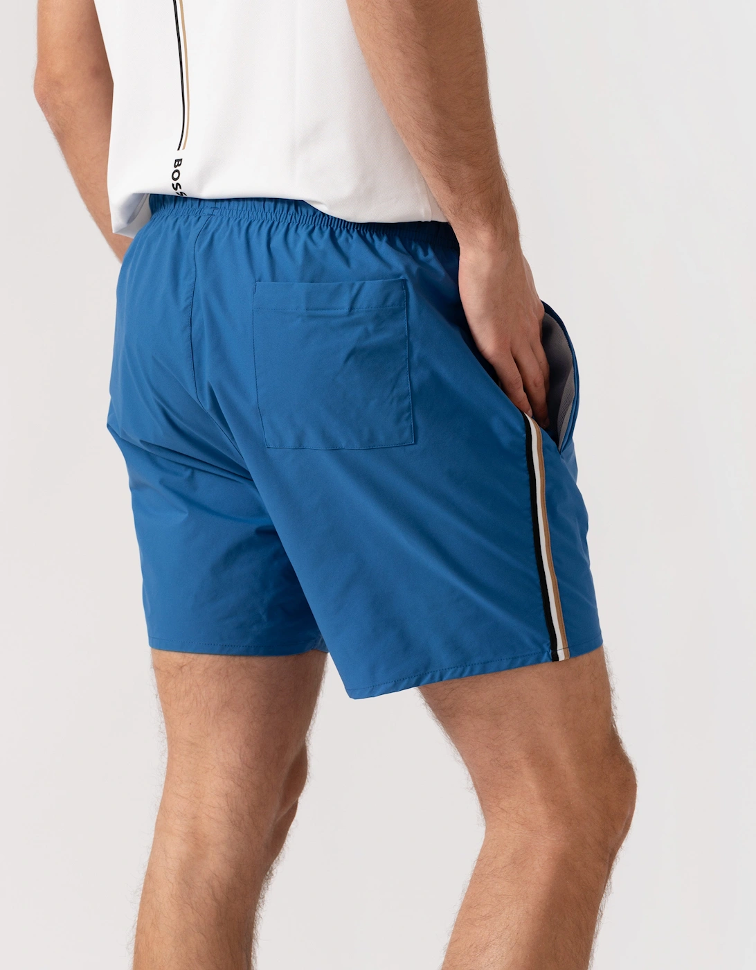 BOSS Orange Iconic Mens Swim Shorts - Bright Blue 436