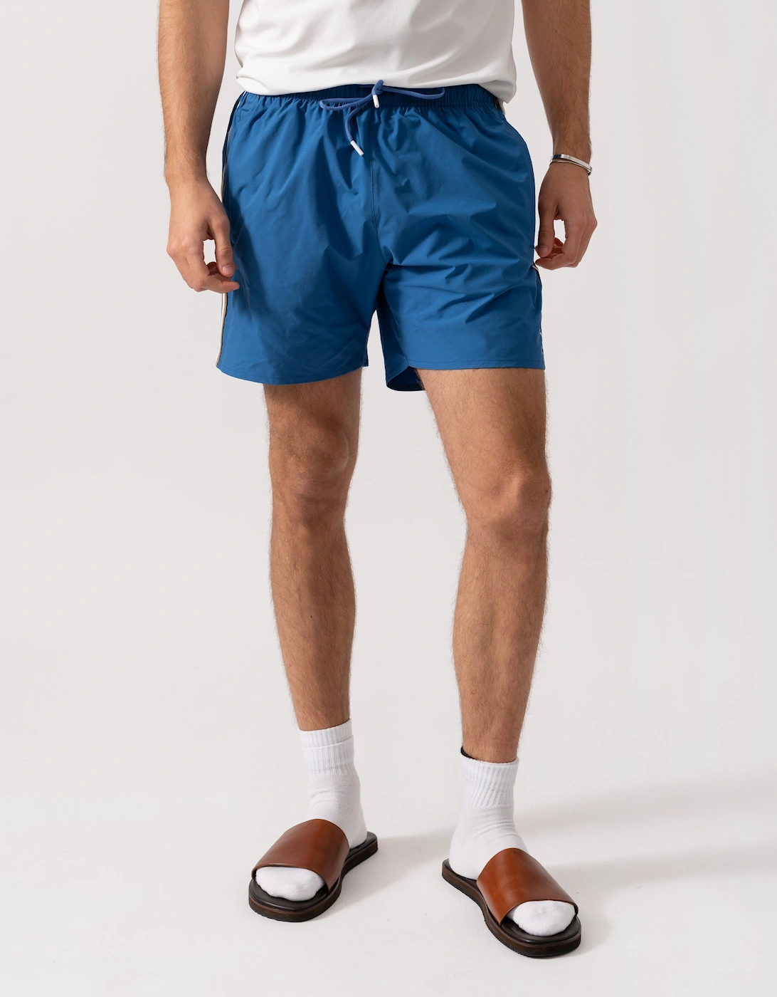 BOSS Orange Iconic Mens Swim Shorts - Bright Blue 436, 4 of 3