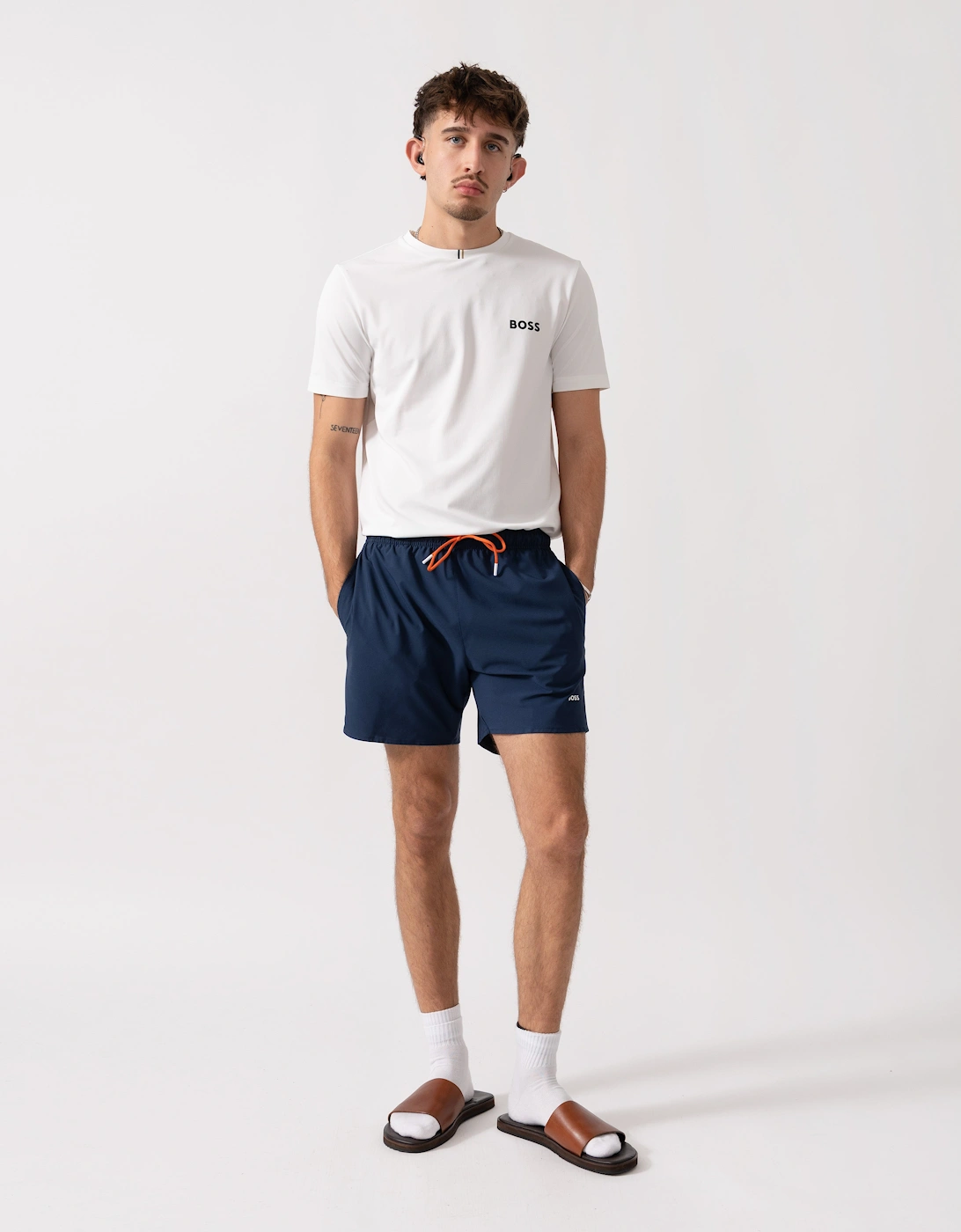 BOSS Orange Tio Mens Swim Shorts - Navy 415
