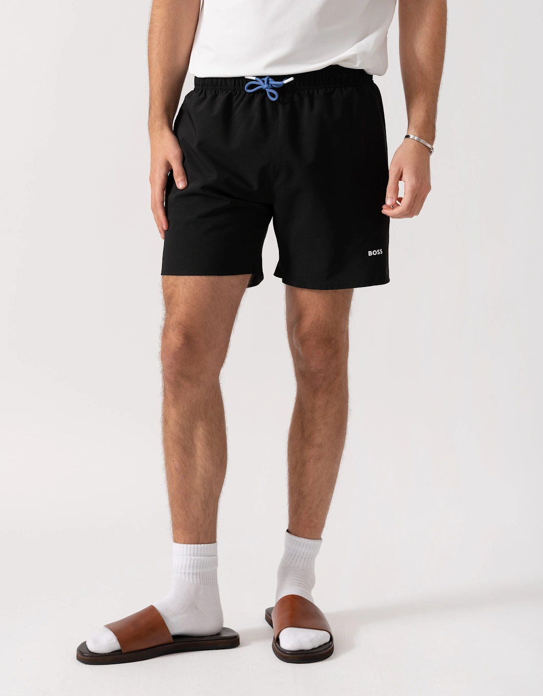 BOSS Orange Tio Mens Swim Shorts - Black 003, 5 of 4