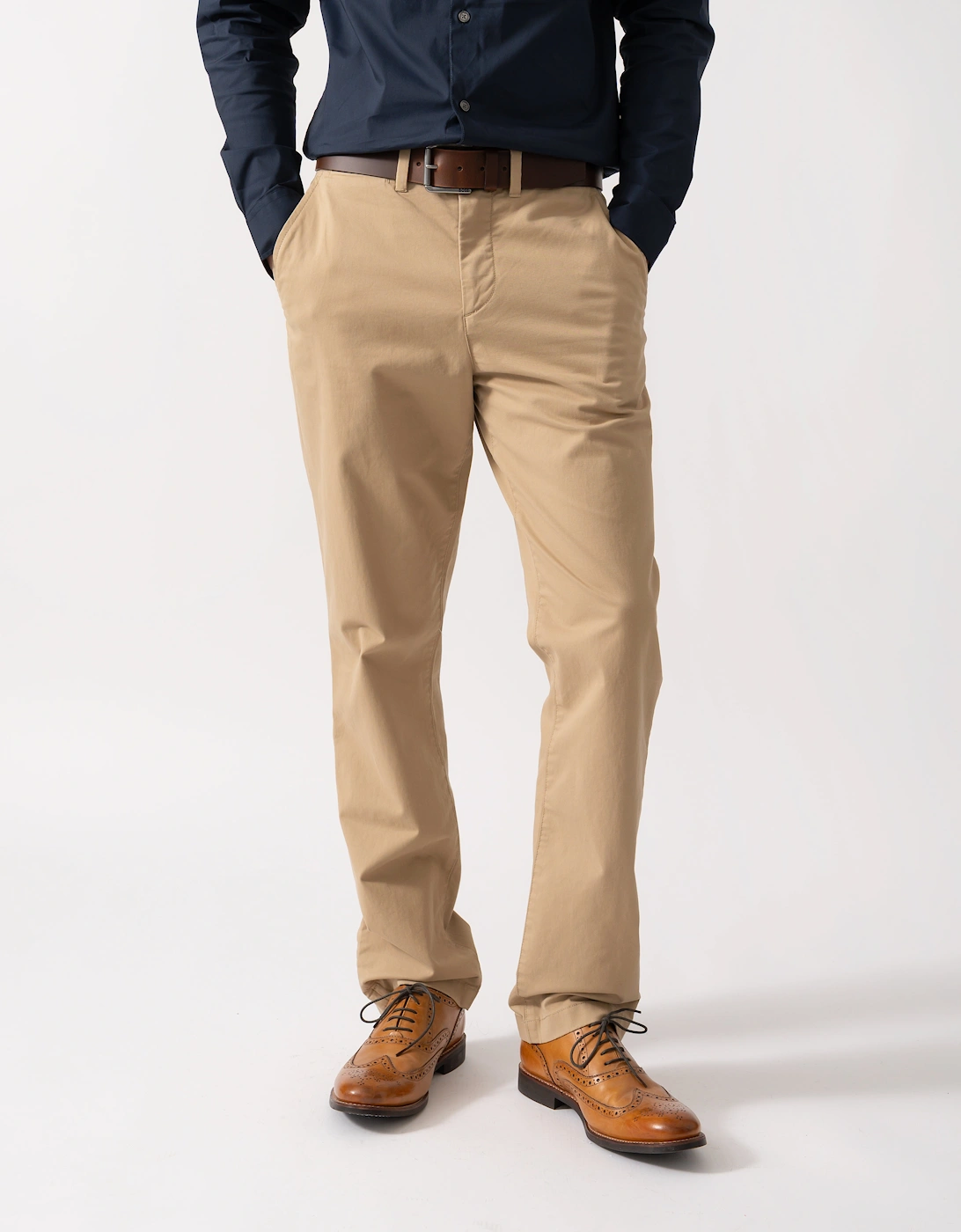 Gant Men's Tan Regular Fit Classic Chinos - 248 Dark Khaki  W36 L34