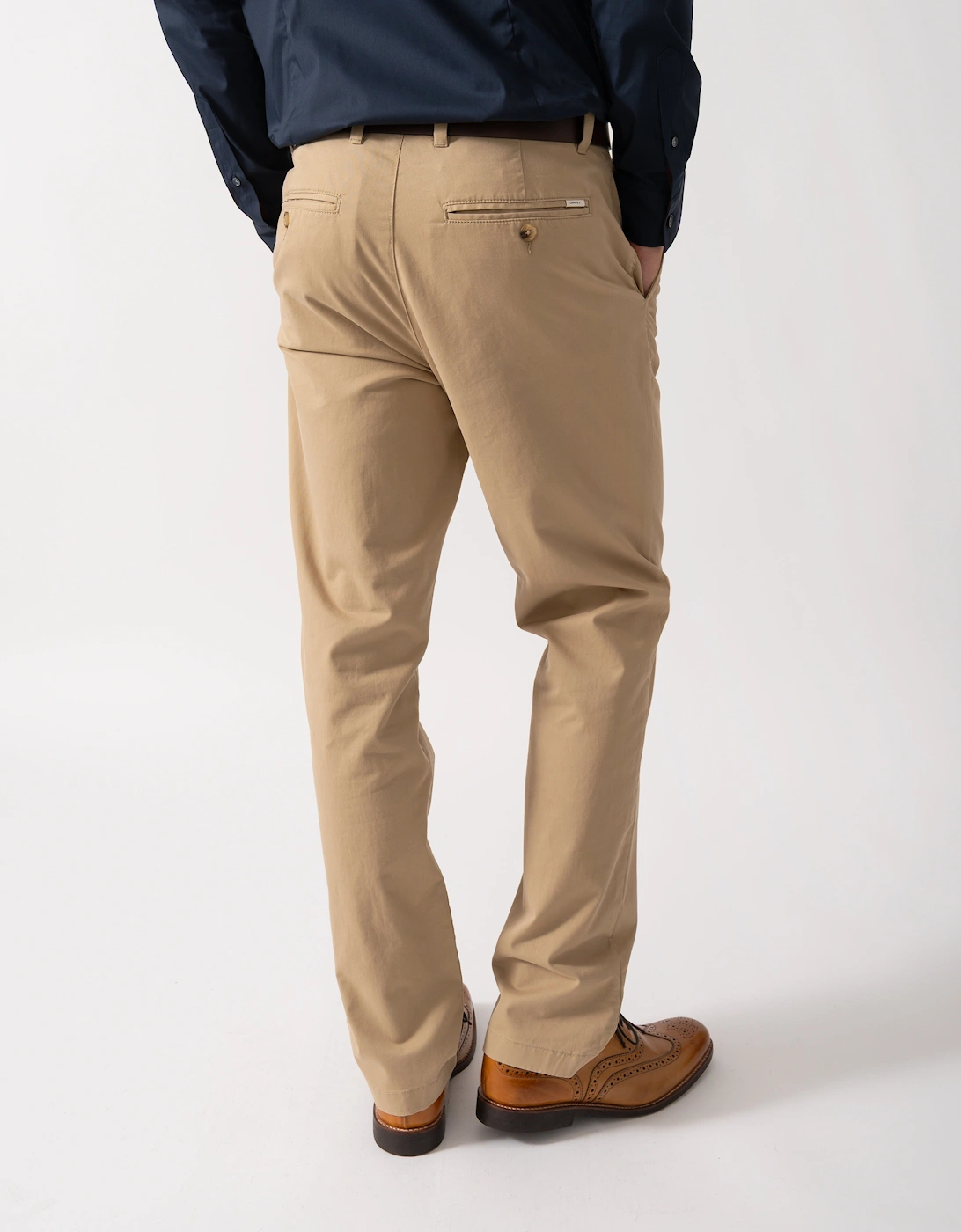 Mens Regular Fit Classic Chinos - 248 Dark Khaki