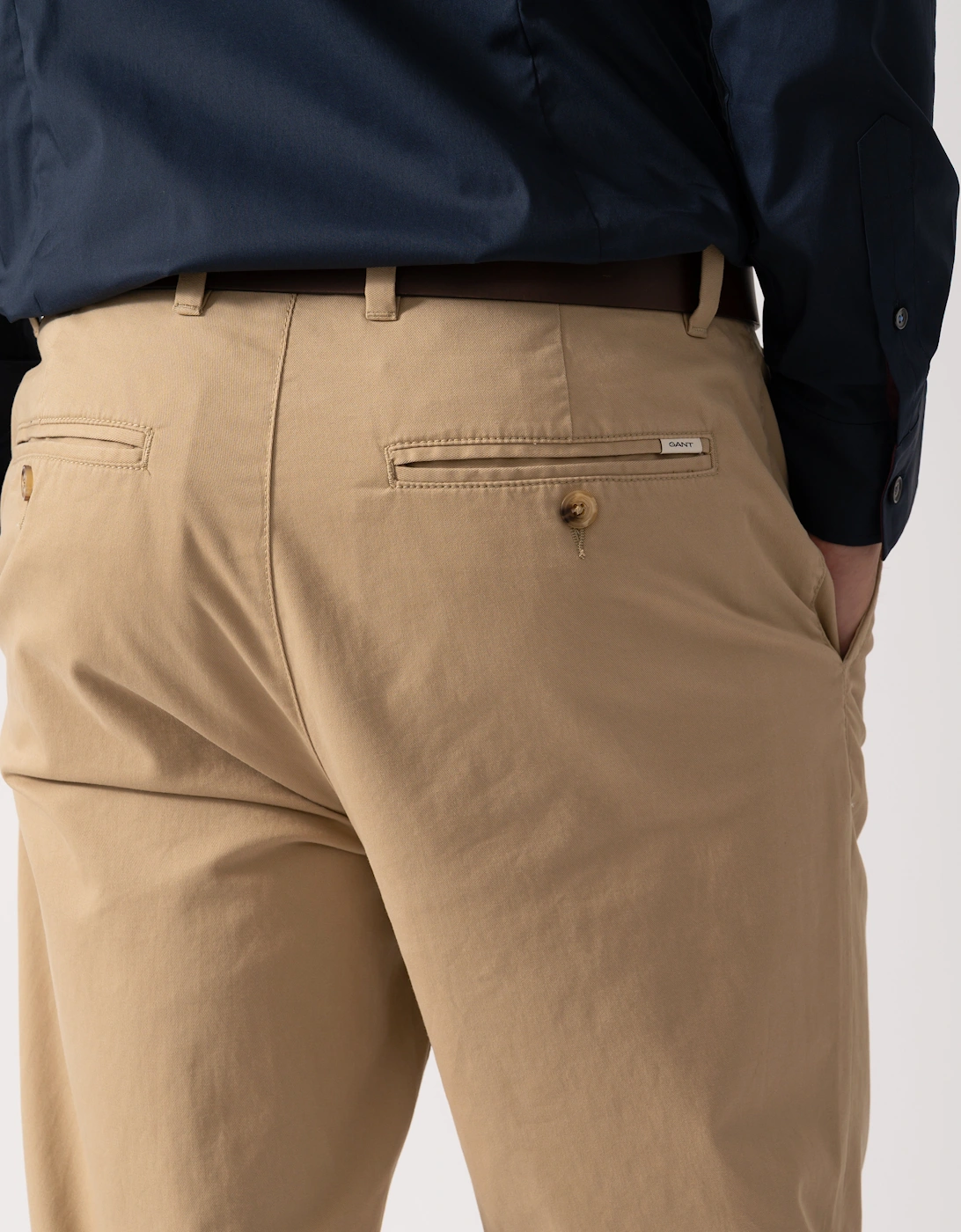 Mens Regular Fit Classic Chinos - 248 Dark Khaki