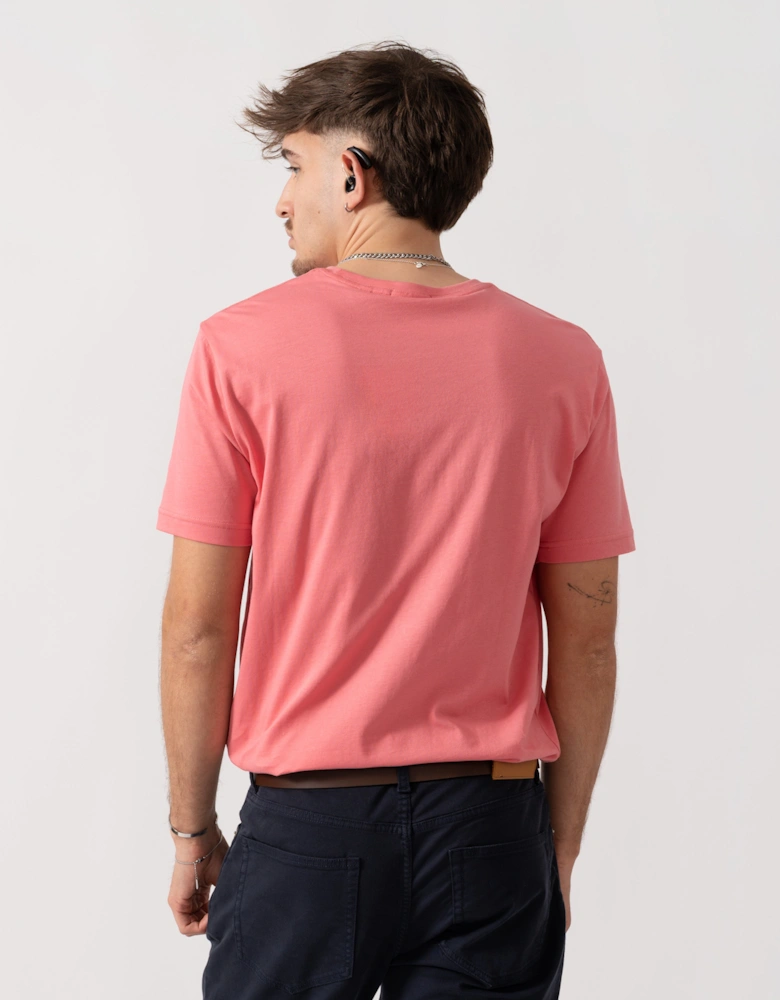 Mens Regular Fit Short Sleeve Shield Logo T-Shirt - 622 Rose Pink