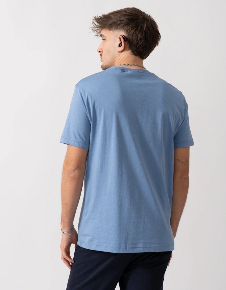 Mens Regular Fit Short Sleeve Shield Logo T-Shirt - 430 Faded Denim