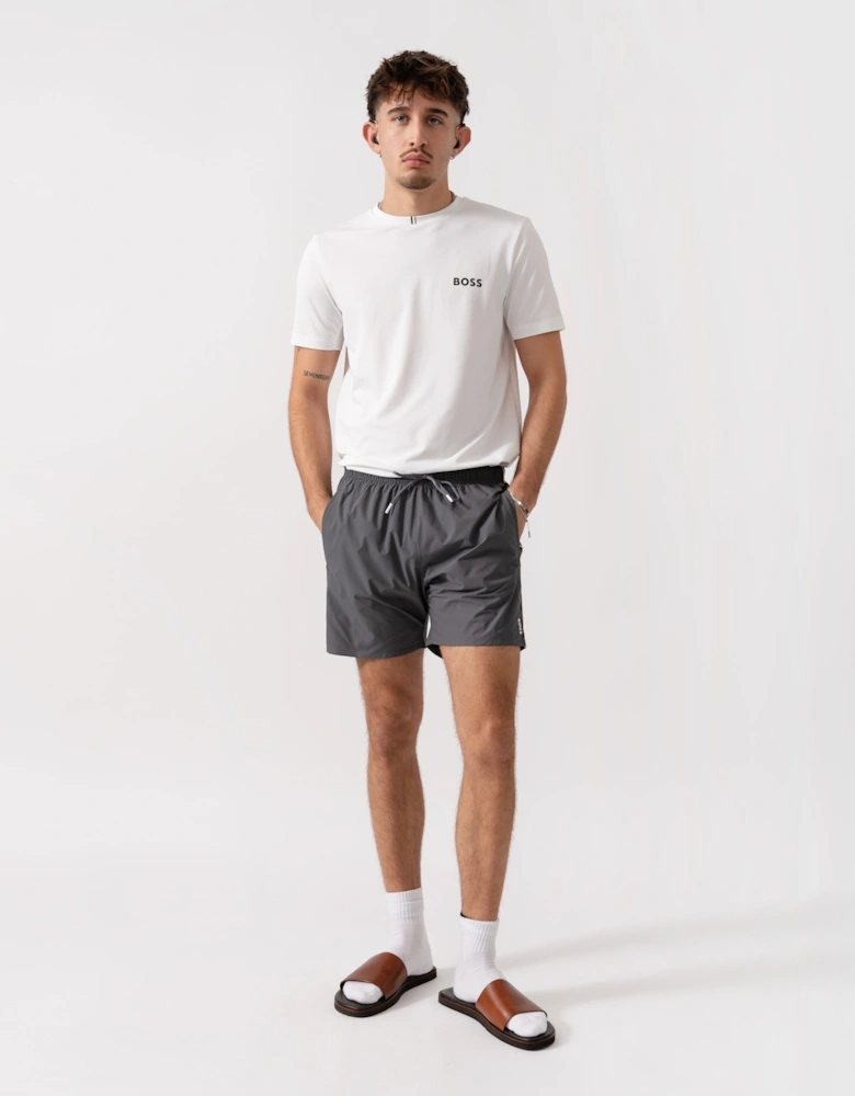 BOSS Orange Iconic Mens Swim Shorts - Dark Grey 025