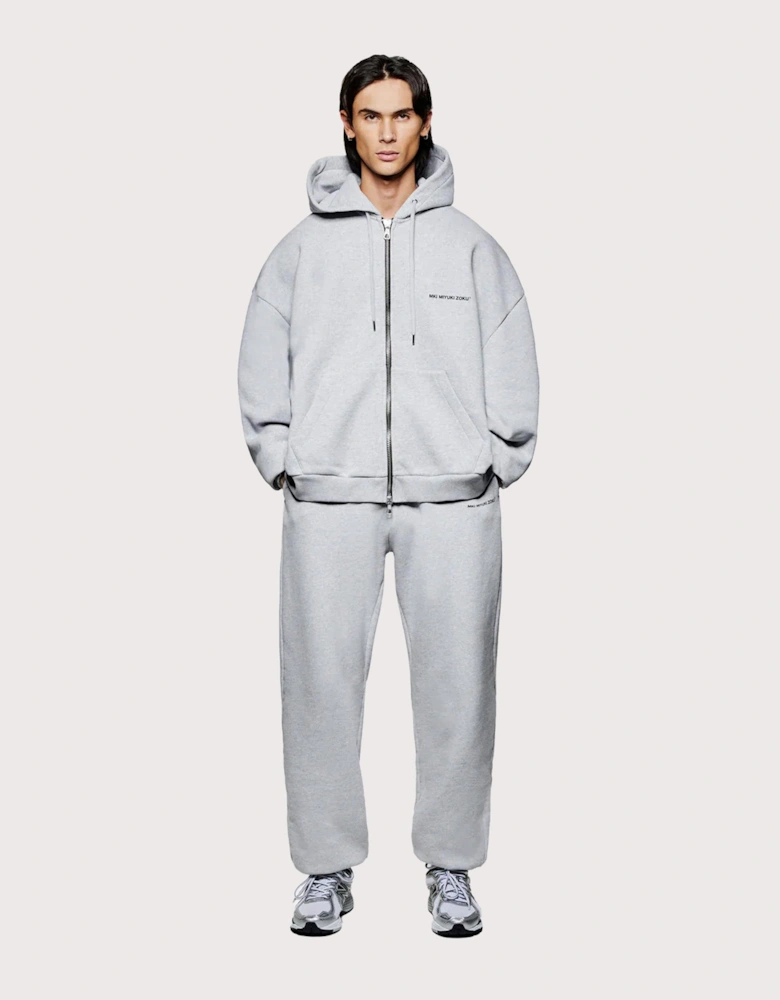 Oversized Uniform Zip Through Hoodie