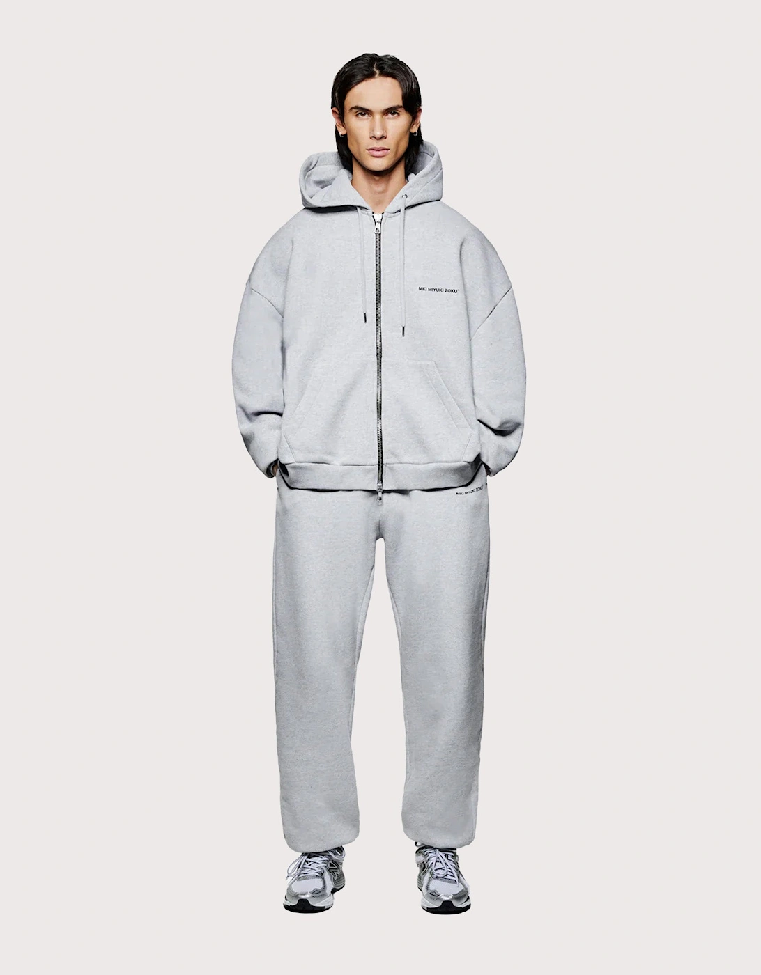 Oversized Uniform Zip Through Hoodie