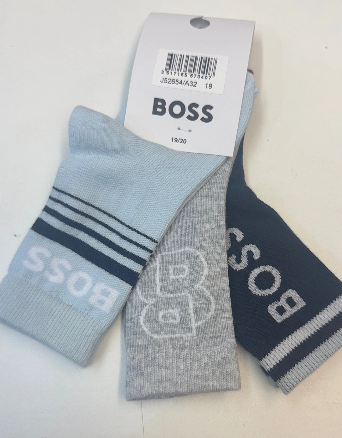BOSS GREY BABY/TODDLER SOCKS J52654, 2 of 1