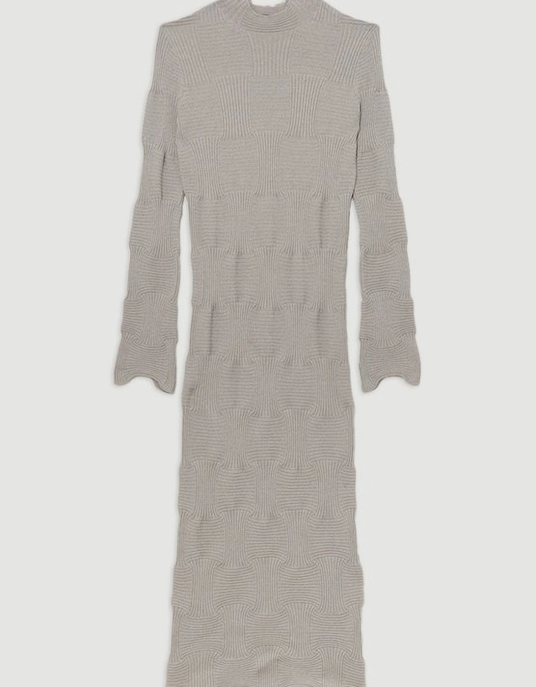 All Over Stitch Detail Knitted Dress