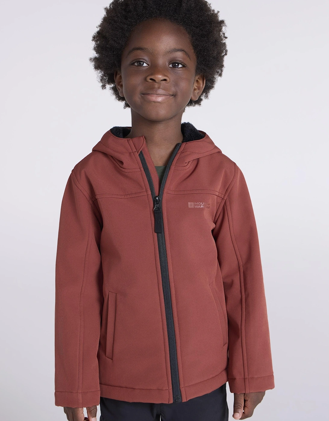 Mountain Warehouse Boys Navy Childrens/ Arctic Borg Lined Soft Shell Jacket - Size 3 Years/4 Years Kids