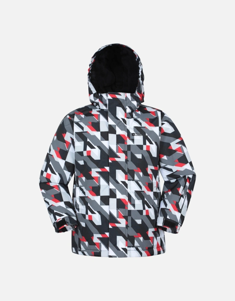 Childrens/Kids Mogal Geometric Ski Jacket