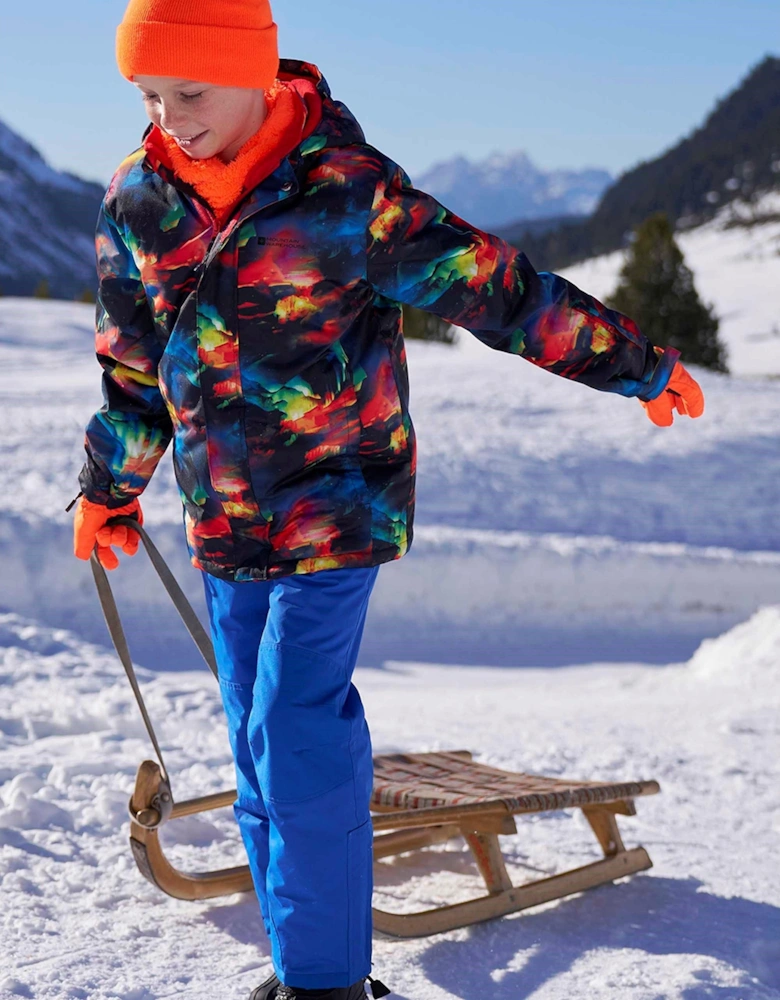 Childrens/Kids Mogal Geometric Ski Jacket