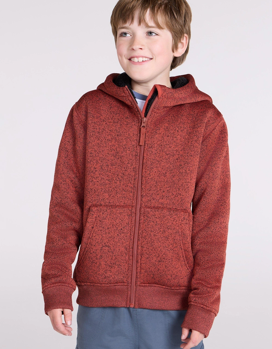 Childrens/Kids Nevis Faux Fur Lined Hoodie, 2 of 1