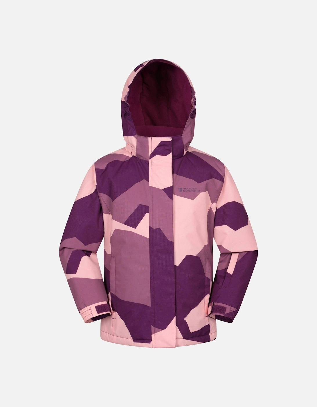 Childrens/Kids Snowdrop Watercolour Ski Jacket, 2 of 1