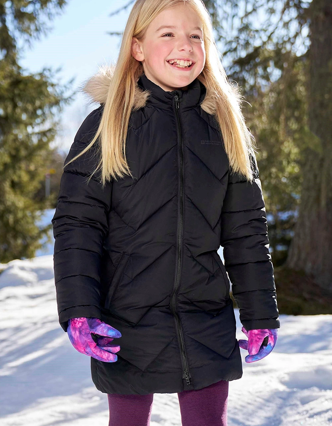 Mountain Warehouse Mountain Warehouse Childrens/Kids Galaxy Water Resistant Padded Jacket - Black