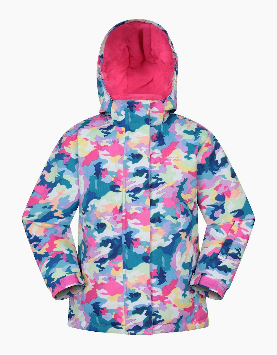 Mountain Warehouse Unisex Blue Childrens/ Snowdrop Watercolour Ski Jacket - Size: 13 Years Kids