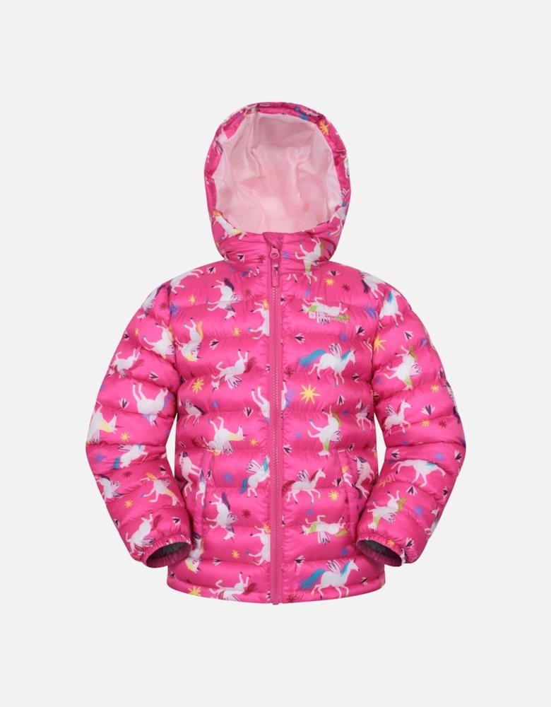 Childrens/Kids Seasons Watercolour Padded Jacket