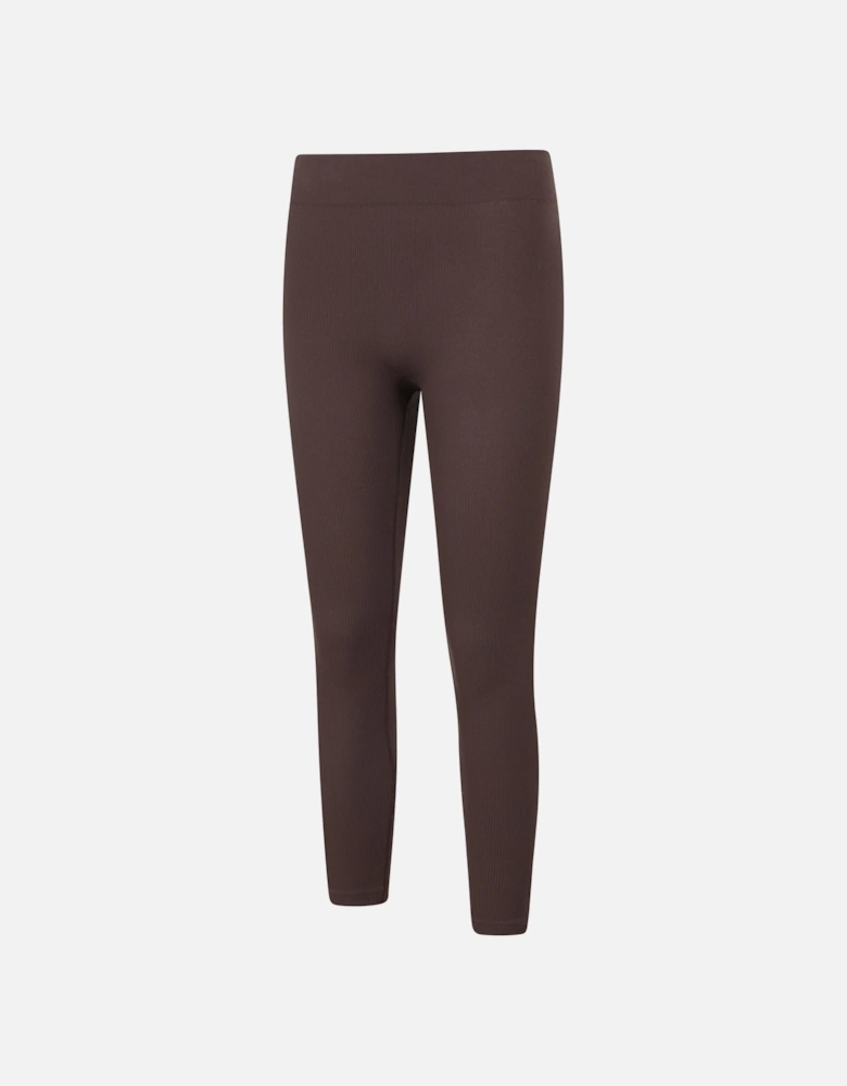 Womens/Ladies Carmel Ribbed Seamless Thermal Bottoms