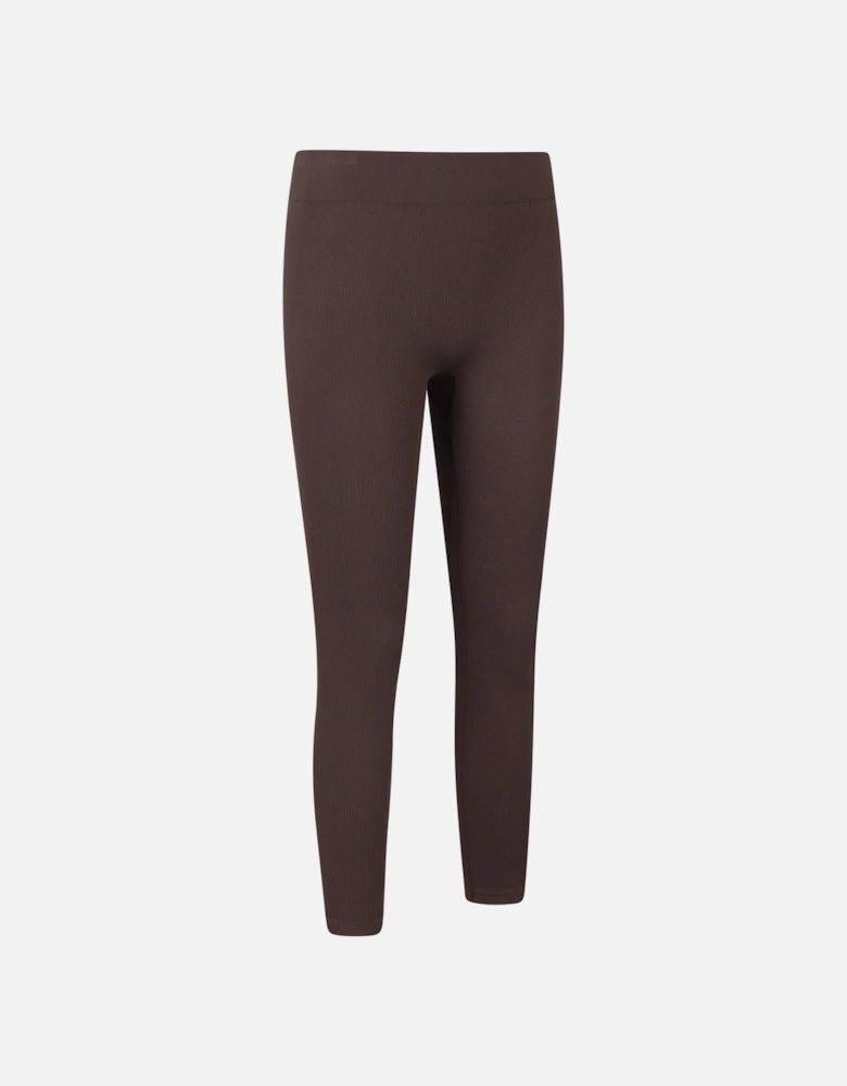 Womens/Ladies Carmel Ribbed Seamless Thermal Bottoms