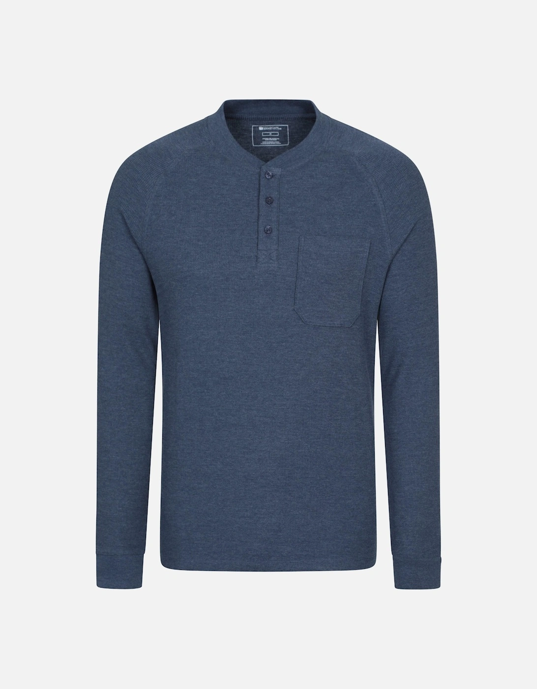 Mens Selby Waffle Henley T-Shirt, 2 of 1