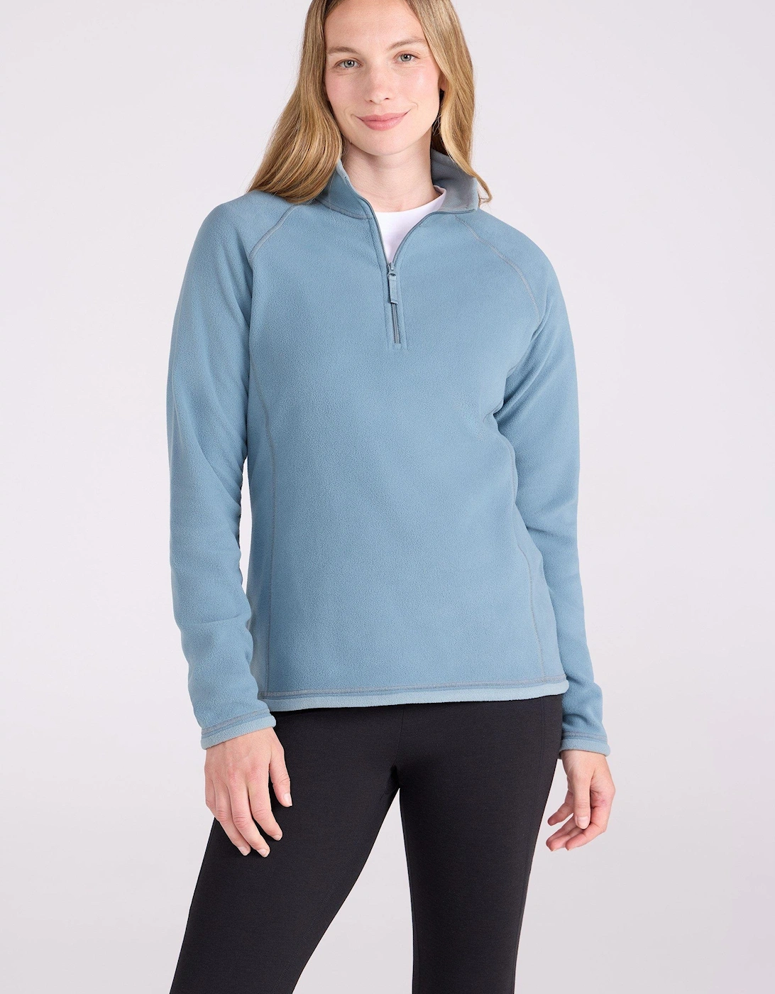 Womens/Ladies Montana Half Zip Fleece Top, 2 of 1