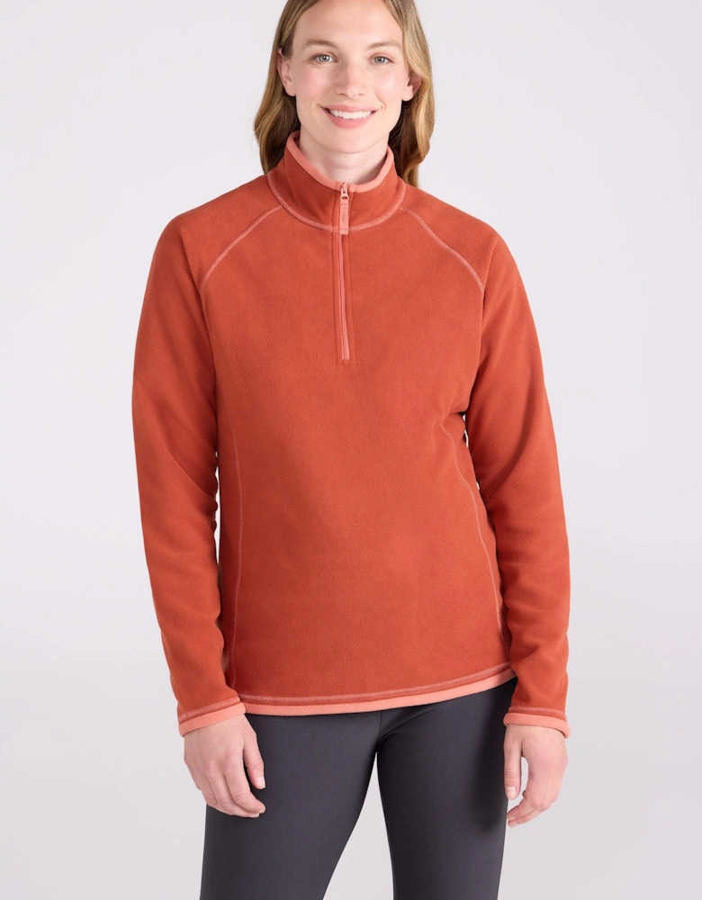 Womens/Ladies Montana Half Zip Fleece Top